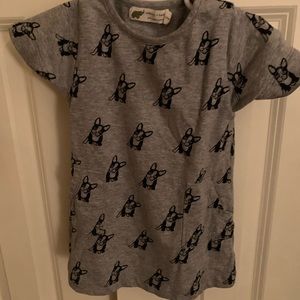 Monica & Andy Frenchie dog tunic sweatshirt